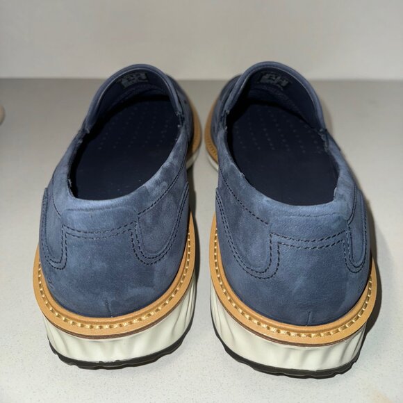 Ecco Men\'s St.1 Hybrid Blue Suede Penny Loafer Size 12-12.5 main image 11